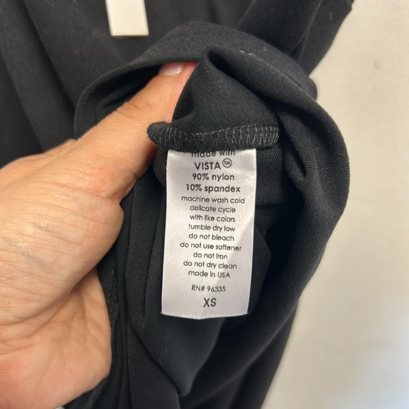 Susana Monaco Halter Open Front Midi Dress in Black - Picture 3 of 5